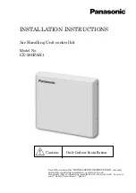 Preview for 1 page of Panasonic CZ-280PAH1 Installation Instructions Manual