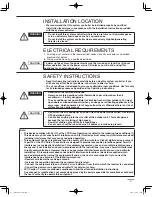 Preview for 3 page of Panasonic CZ-64ESMC1U Operating Instructions Manual