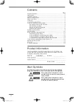 Предварительный просмотр 2 страницы Panasonic CZ-64ESMC2 Instructions Manual