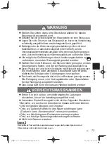 Предварительный просмотр 73 страницы Panasonic CZ-64ESMC3 Installation Instructions Manual