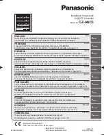 Panasonic CZ-ANC3 Installation Instructions Manual предпросмотр