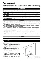 Panasonic CZ-CFUNC2 Instructions Manual предпросмотр