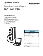 Preview for 1 page of Panasonic CZ-CWEBC2 Operation Manual