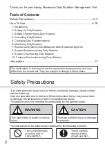 Preview for 2 page of Panasonic CZ-RCC5 Operating Instructions Manual