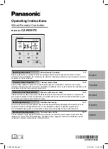 Предварительный просмотр 1 страницы Panasonic CZ-RD517C Operating Instructions Manual