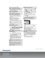 Предварительный просмотр 2 страницы Panasonic CZ-RD52CU Quick Start Manual