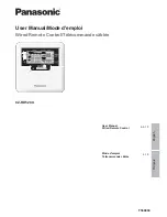 Panasonic CZ-RD52CU User Manual preview