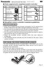 Предварительный просмотр 1 страницы Panasonic CZ-RELC2 Installation Manual