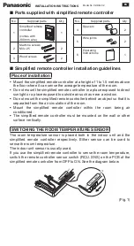 Preview for 1 page of Panasonic CZ-RELC2 Installation Manual