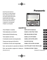 Preview for 1 page of Panasonic CZ-RTC2 Instruction Manual