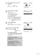 Предварительный просмотр 17 страницы Panasonic CZ-RTC3 Operating Instructions Manual