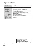 Preview for 42 page of Panasonic CZ-RTC3 Operating Instructions Manual