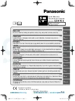 Panasonic CZ-RTC4 Quick Reference preview