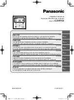 Panasonic CZ-RTC5 Installation Instructions Manual preview