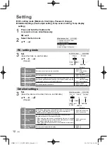 Предварительный просмотр 12 страницы Panasonic CZ-RTC5 Installation Instructions Manual