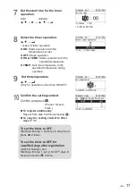 Предварительный просмотр 17 страницы Panasonic CZ-RTC5 Operating Instructions Manual