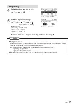 Preview for 27 page of Panasonic CZ-RTC5 Operating Instructions Manual