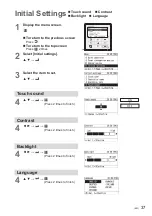 Предварительный просмотр 37 страницы Panasonic CZ-RTC5 Operating Instructions Manual