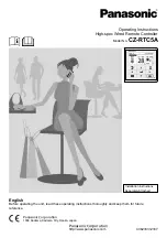 Preview for 1 page of Panasonic CZ-RTC5A Operating Instructions Manual