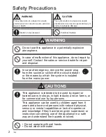 Preview for 2 page of Panasonic CZ-RTC5B Operating Instructions Manual