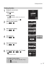 Предварительный просмотр 17 страницы Panasonic CZ-RTC6 Operating Instructions Manual