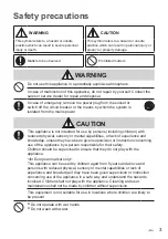 Preview for 3 page of Panasonic CZ-RTC6BLW Operating Instructions Manual