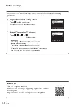 Preview for 30 page of Panasonic CZ-RTC6BLW Operating Instructions Manual