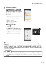 Preview for 71 page of Panasonic CZ-RTC6BLW Operating Instructions Manual