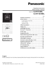 Preview for 1 page of Panasonic CZ-RTC6WBL Operating Instructions Manual