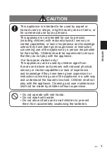 Preview for 3 page of Panasonic CZ-RWS3 Operating Instructions Manual