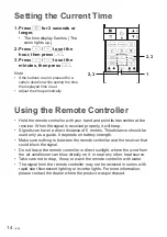 Preview for 14 page of Panasonic CZ-RWS3 Operating Instructions Manual