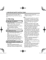 Preview for 3 page of Panasonic CZ-RWSC1U Operating Instructions Manual