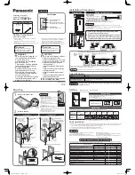 Предварительный просмотр 1 страницы Panasonic CZ-RWSC3 Installation Instructions Manual