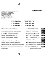 Panasonic CZ-RWSK2 Instruction Manual preview