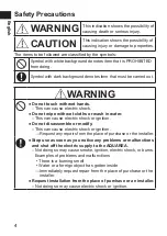 Preview for 4 page of Panasonic CZ-TAW1 Quick Operation Manual