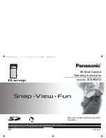 Panasonic D-Snap SV-AS10 Operating Instructions Manual preview