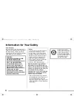 Preview for 6 page of Panasonic D-Snap SV-AS10 Operating Instructions Manual