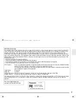 Preview for 7 page of Panasonic D-Snap SV-AS10 Operating Instructions Manual