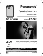 Panasonic D-Snap SV-AS3 Operating Instructions Manual preview