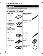 Preview for 8 page of Panasonic D-SNAP SV-AS30 Operating Instructions Manual