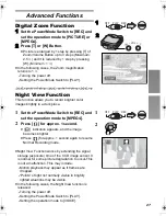 Предварительный просмотр 27 страницы Panasonic D-Snap SV-AV25 Operating Instructions Manual