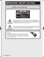 Preview for 4 page of Panasonic D10000U - SXGA+ DLP Projector Operating Instructions Manual