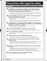 Preview for 6 page of Panasonic D10000U - SXGA+ DLP Projector Operating Instructions Manual