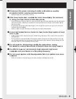 Preview for 9 page of Panasonic D10000U - SXGA+ DLP Projector Operating Instructions Manual