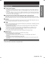 Preview for 11 page of Panasonic D10000U - SXGA+ DLP Projector Operating Instructions Manual