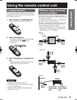 Preview for 17 page of Panasonic D10000U - SXGA+ DLP Projector Operating Instructions Manual