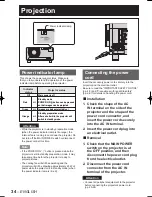 Preview for 34 page of Panasonic D10000U - SXGA+ DLP Projector Operating Instructions Manual