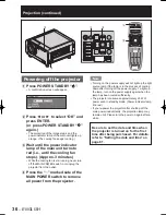 Preview for 36 page of Panasonic D10000U - SXGA+ DLP Projector Operating Instructions Manual