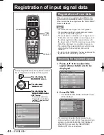 Preview for 40 page of Panasonic D10000U - SXGA+ DLP Projector Operating Instructions Manual