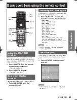 Preview for 43 page of Panasonic D10000U - SXGA+ DLP Projector Operating Instructions Manual